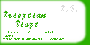 krisztian viszt business card